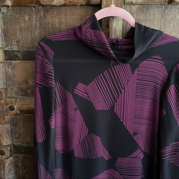 Calvin Klein bold geometric print silk tunic dress - Picture 12 of 12